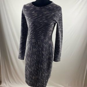 Banana Republic Long sleeve black & white dress 8